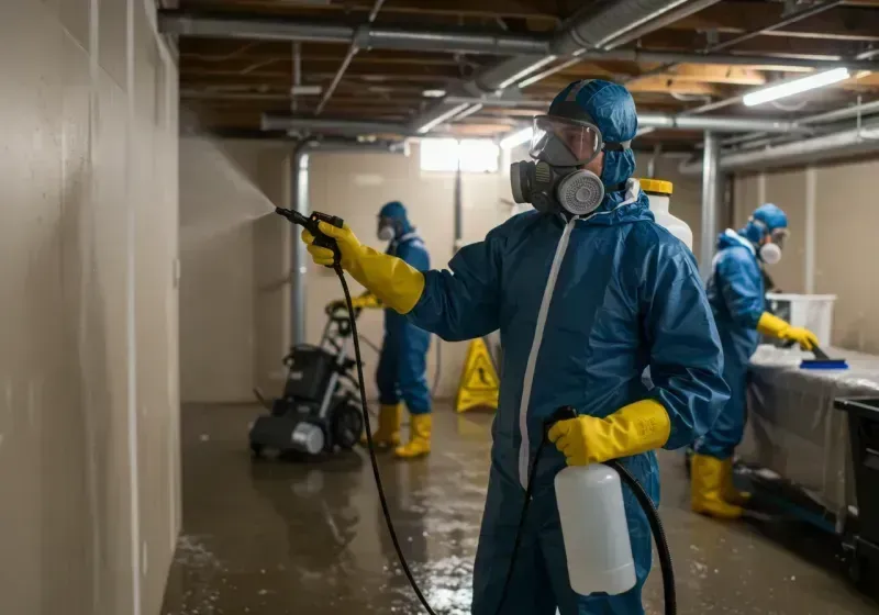 Basement Sanitization and Antimicrobial Treatment process in Lincoln County, WA